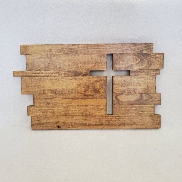 Wooden Cross Wall Decor - Picture 2 of 9